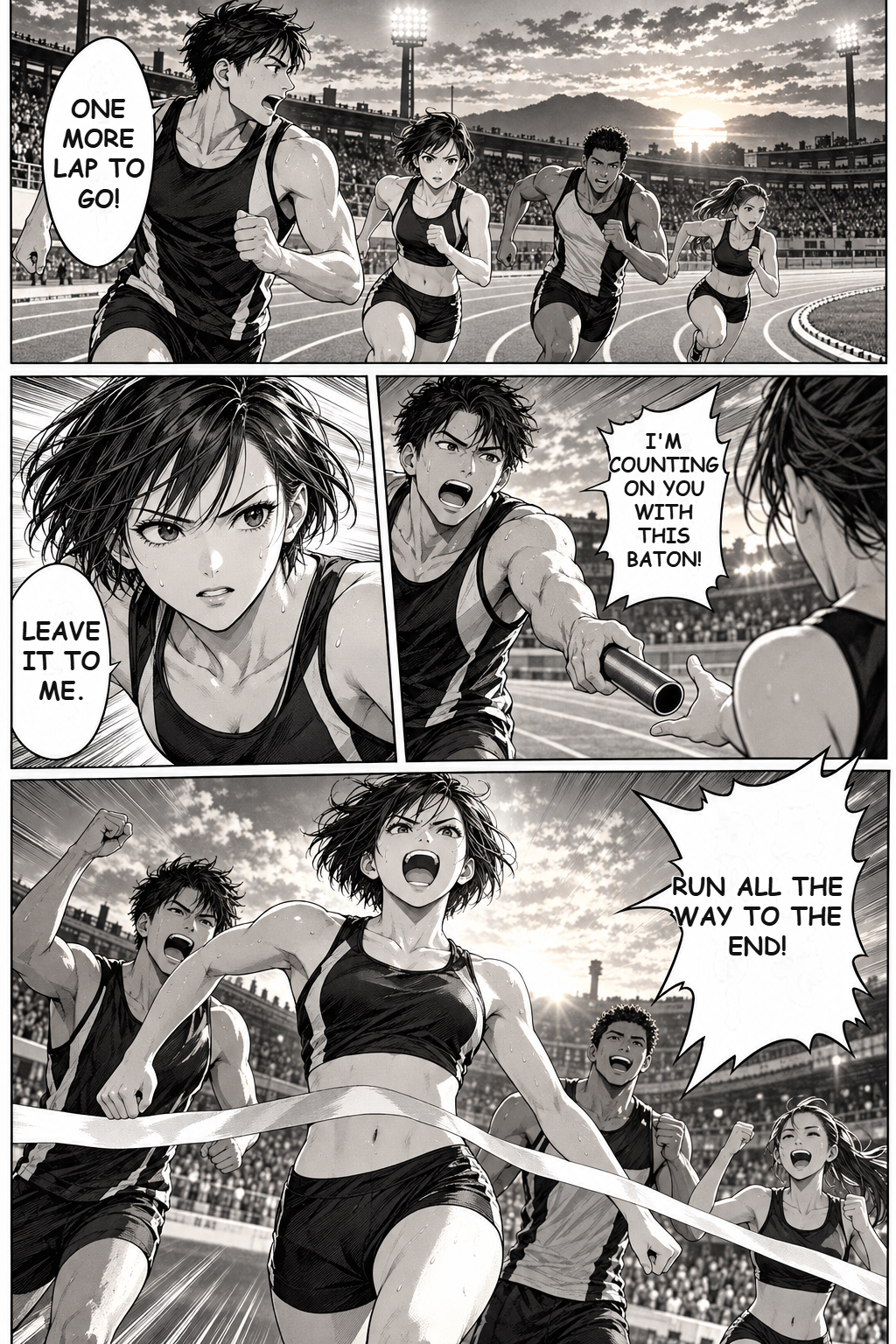 The Last Lap, actual Advanced English translation